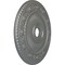 Ekena Millwork Logan Ceiling Medallion (Fits Canopies up to 6 1/8"), Hnd-Painted Silver, 24 1/4"OD x 3 7/8"ID x 2"P CM24LO1SLS - alternate 3